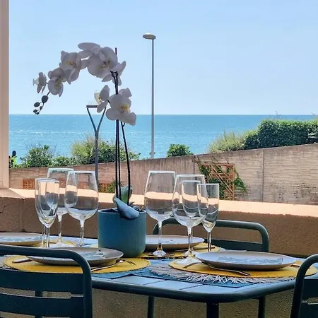 Le Marty 7 Vue Centre Terrasse Garage Piscine Climatisation 세테
